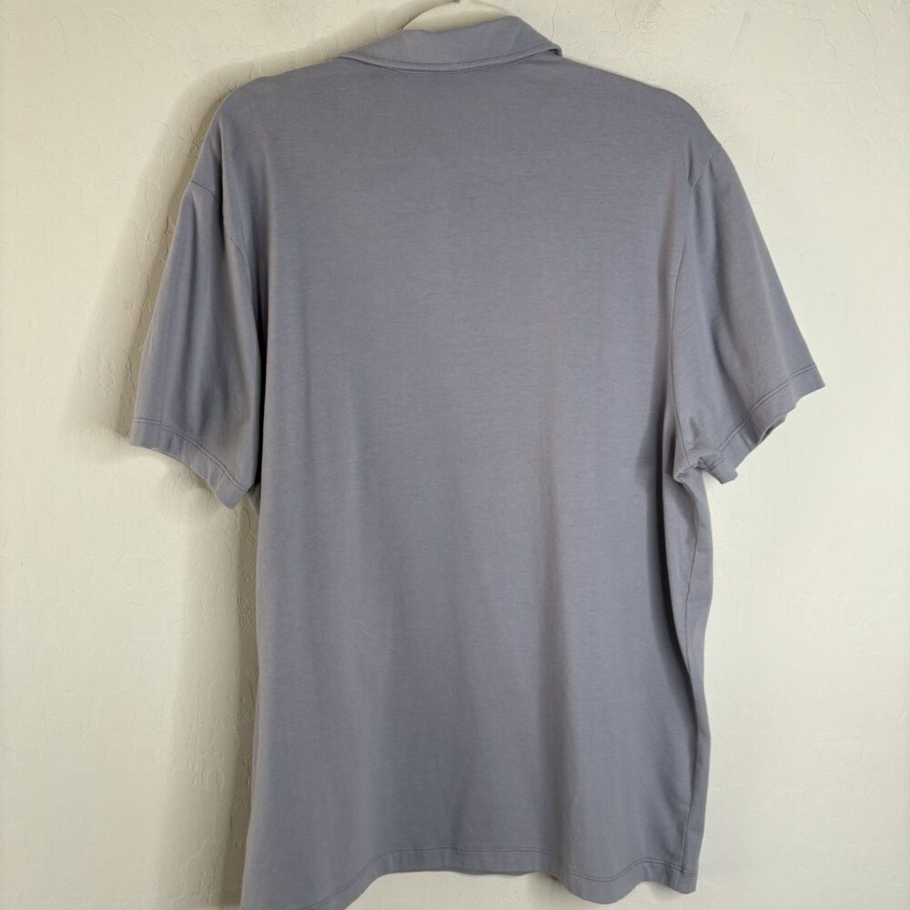 James Perse Brushed Jersey Polo Shirt - Picture 3 of 5